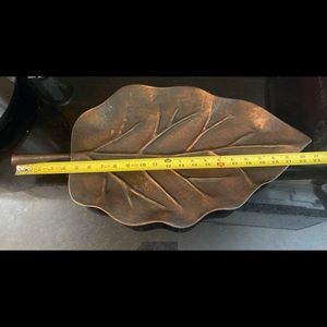 Metal Leaf Bowl/Serving Dish